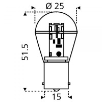 LED žiarovka - 16 SMD glóbus
